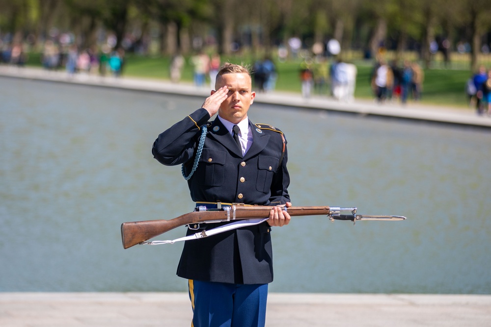 U.S. Army Drill Team Performs in Joint Service Drill Exhibition