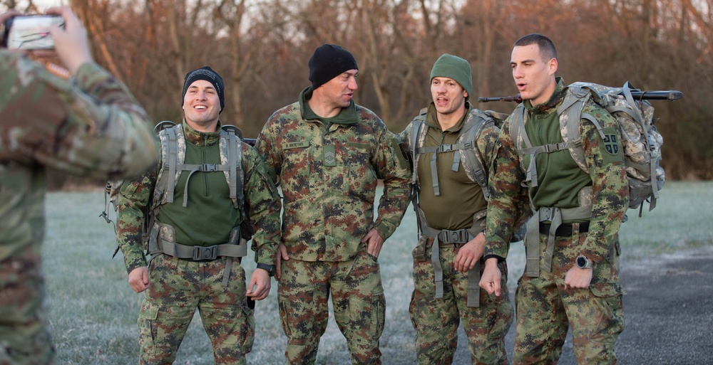 Ohio Army National Guard Soldiers compete alongside Serbian Armed Forces and Hungarian Defense Forces during the 2024 State Best Warrior Challenge competition