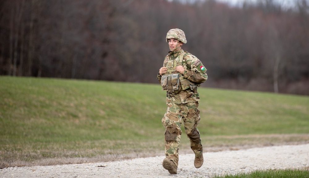 Ohio Army National Guard Soldiers compete alongside Serbian Armed Forces and Hungarian Defense Forces during the 2024 State Best Warrior Challenge competition