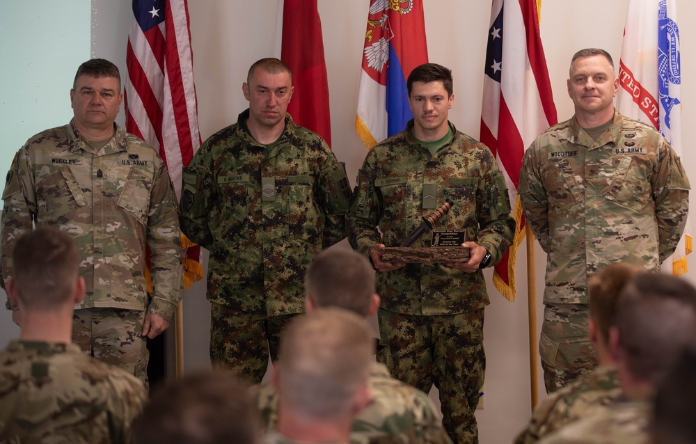 Ohio Army National Guard Soldiers compete alongside Serbian Armed Forces and Hungarian Defense Forces during the 2024 State Best Warrior Challenge competition