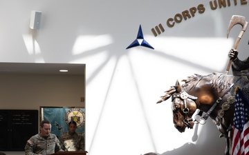 Assumption of Responsibility- Headquarters and Headquarters Battalion, III Armored Corps