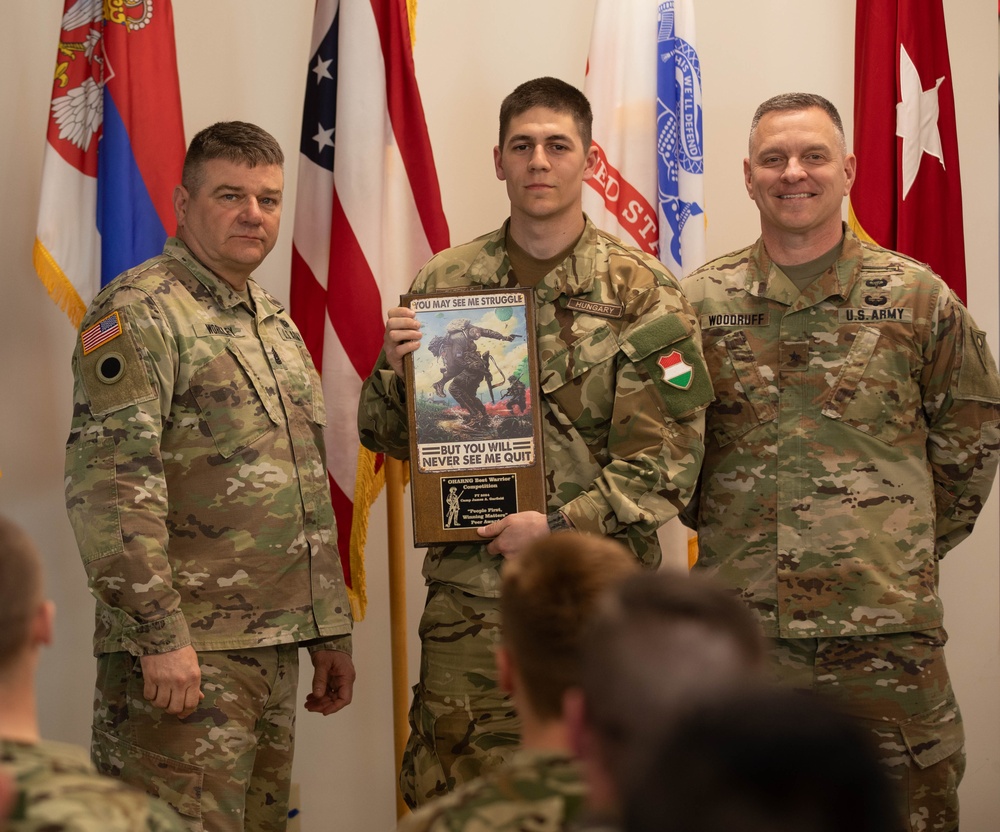 Ohio Army National Guard Soldiers compete alongside Serbian Armed Forces and Hungarian Defense Forces during the 2024 State Best Warrior Challenge competition