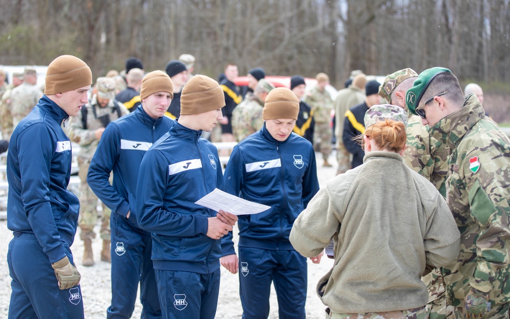 Ohio Army National Guard Soldiers compete alongside Serbian Armed Forces and Hungarian Defense Forces during the 2024 State Best Warrior Challenge competition