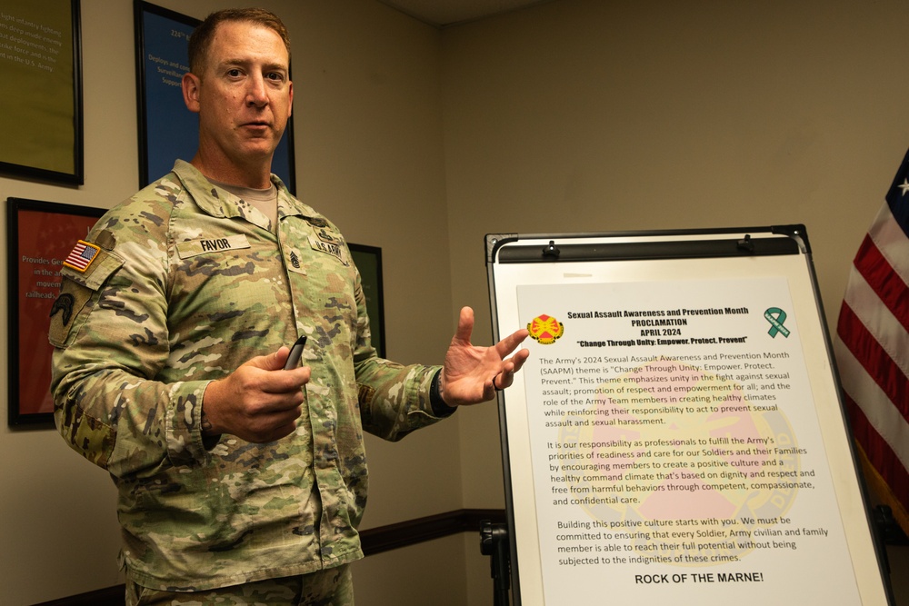 Hunter Army Airfield Sexual Assault and Awareness Prevention Month proclamation signing