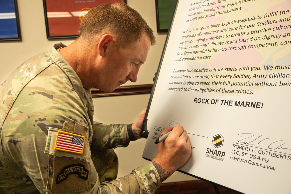 Hunter Army Airfield Sexual Assault and Awareness Prevention Month proclamation signing