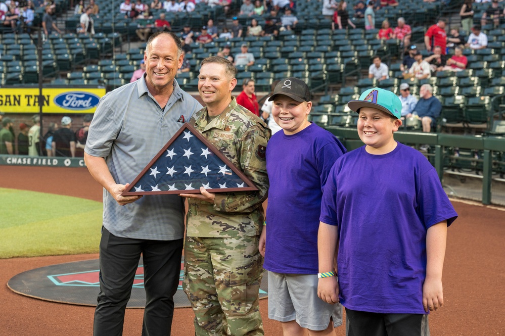 D-Backs go Purple for military kids