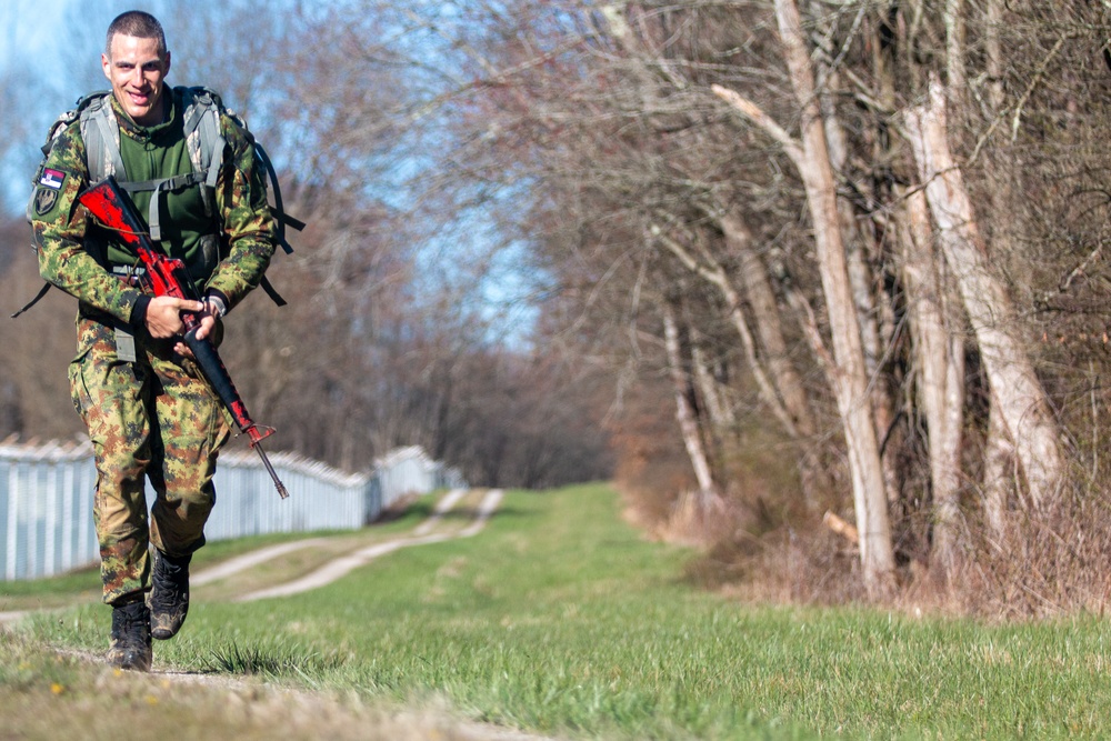 OHARNG Hosts Serbian and Hungarian Soldiers During 2024 Best Warrior Competition