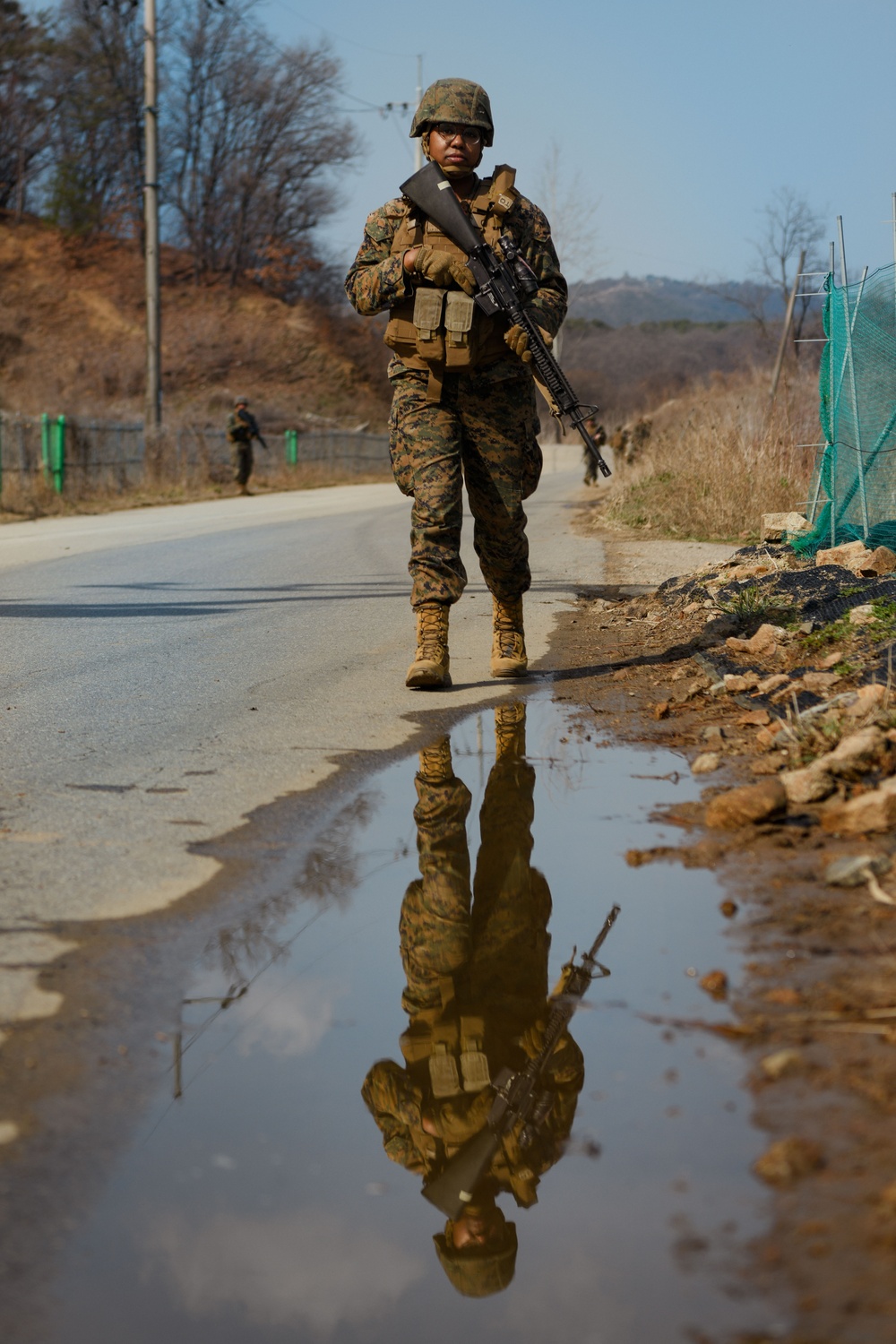 MWSS-171 Marines partner with 8th SFS Airmen for joint training in South Korea