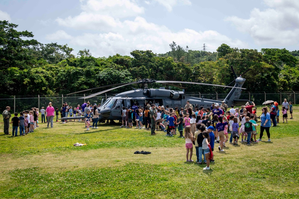 Kadena Rescue Airmen Drop In for Month of the Military Child