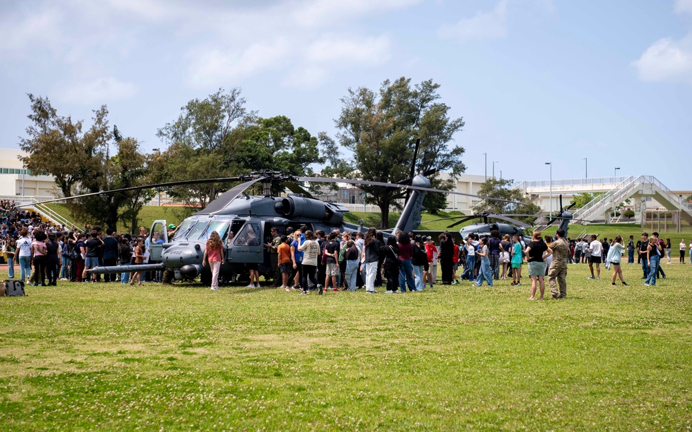 Kadena Rescue Airmen Drop In for Month of the Military Child