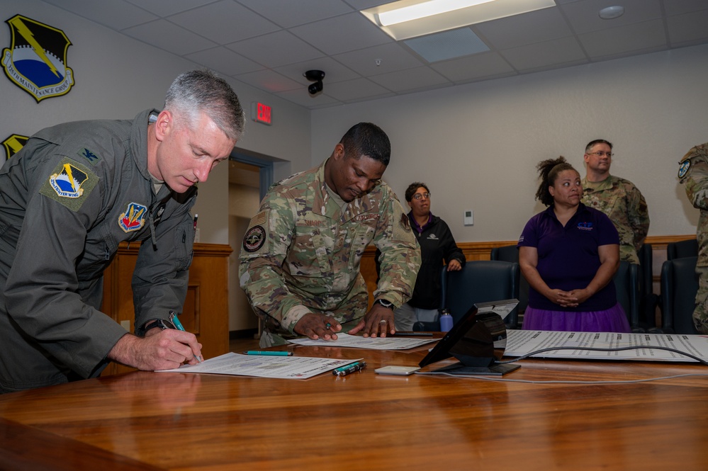 Team Tyndall signs joint proclamation