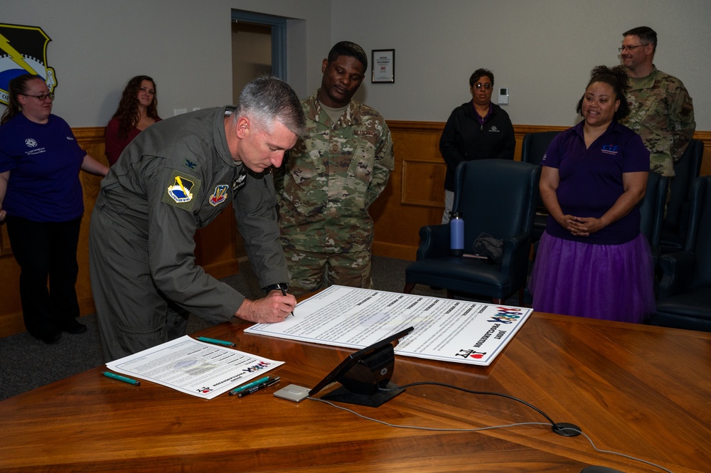 Team Tyndall signs joint proclamation