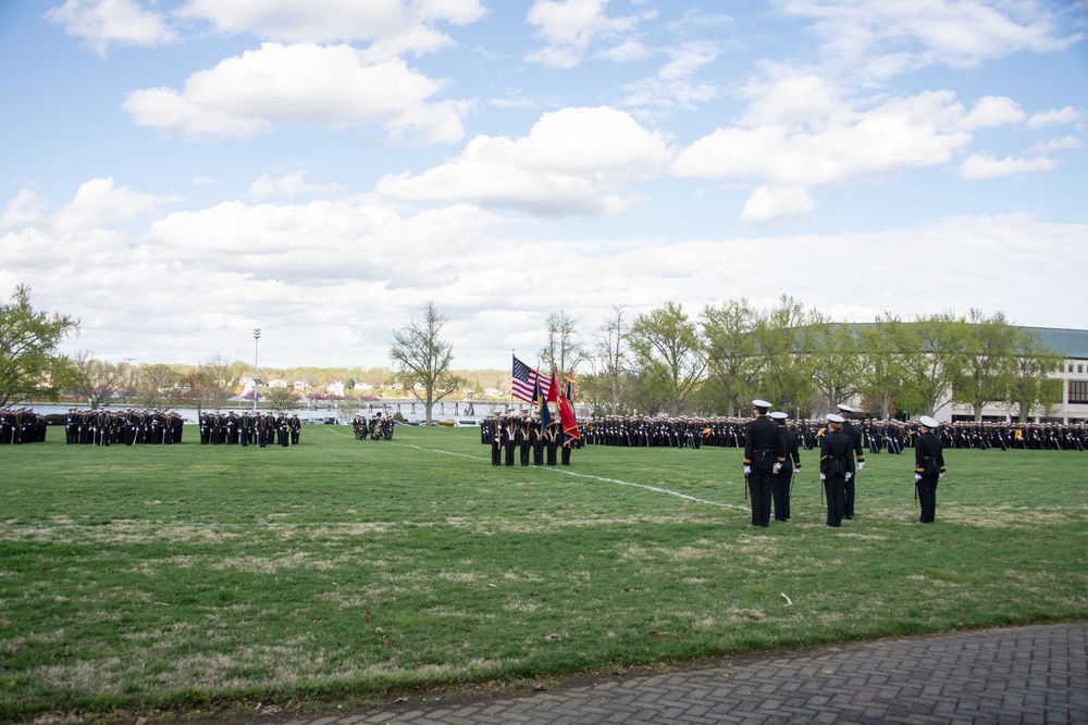 U.S. Naval Academy 1st Formal Parade for Vice Adm. Yvette Davids