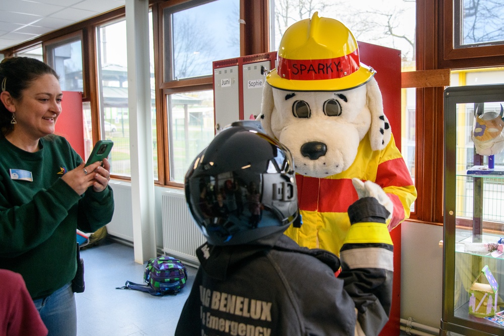 Month of the Military Child: Fire Prevention Event at SHAPE School