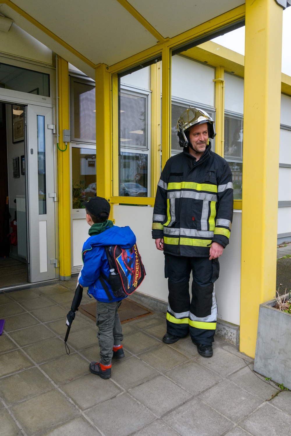 Month of the Military Child: Fire Prevention Event at SHAPE School