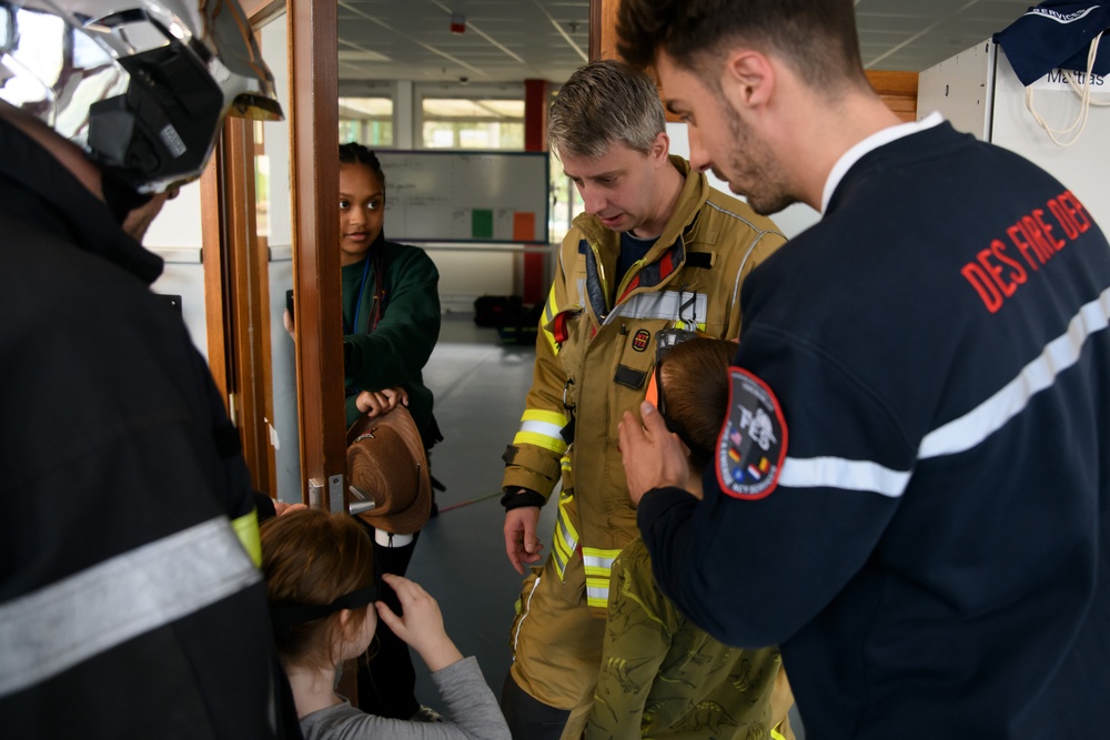 Month of the Military Child: Fire Prevention Event at SHAPE School