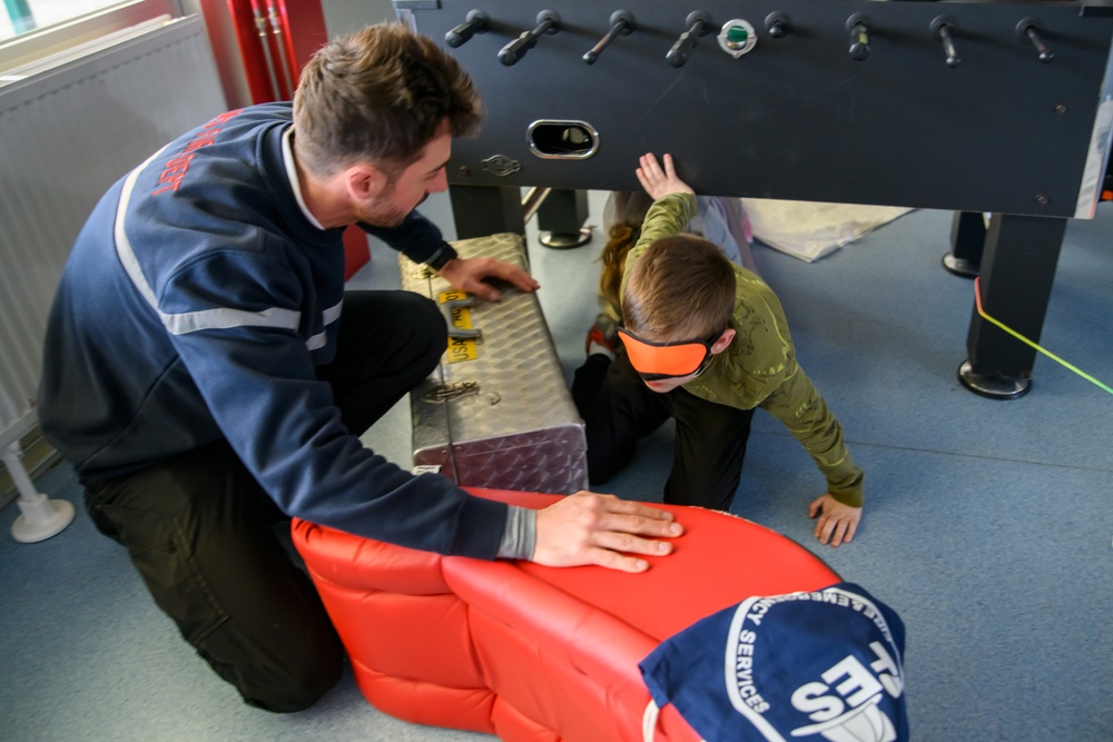 Month of the Military Child: Fire Prevention Event at SHAPE School