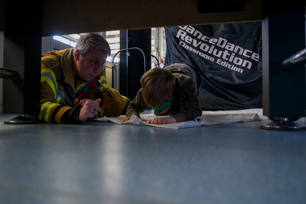 Month of the Military Child: Fire Prevention Event at SHAPE School