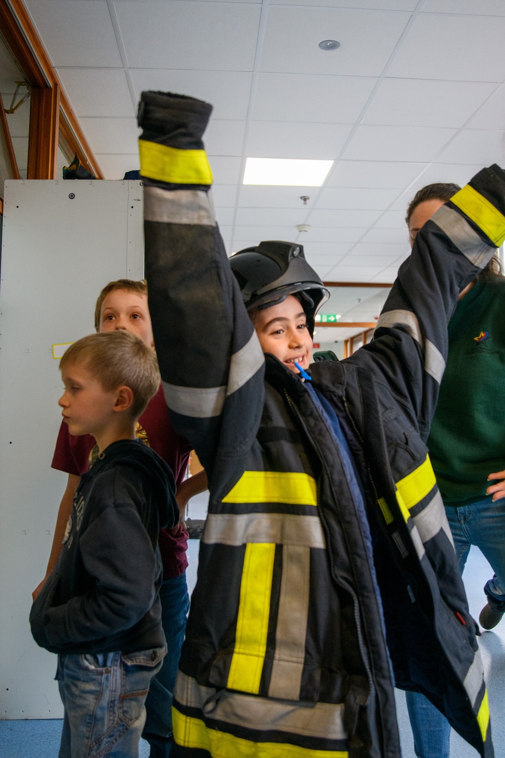 Month of the Military Child: Fire Prevention Event at SHAPE School