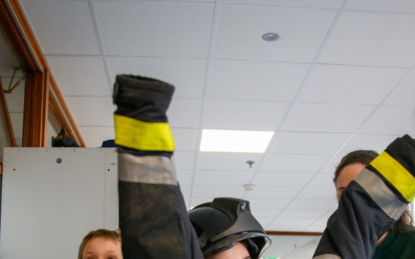 Month of the Military Child: Fire Prevention Event at SHAPE School