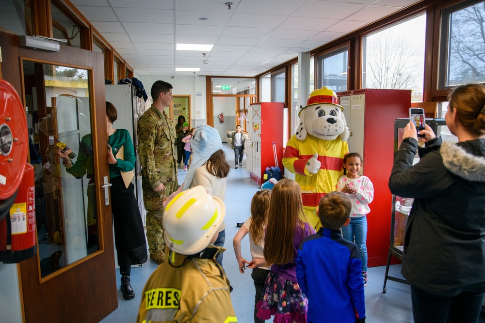 Month of the Military Child: Fire Prevention Event at SHAPE School