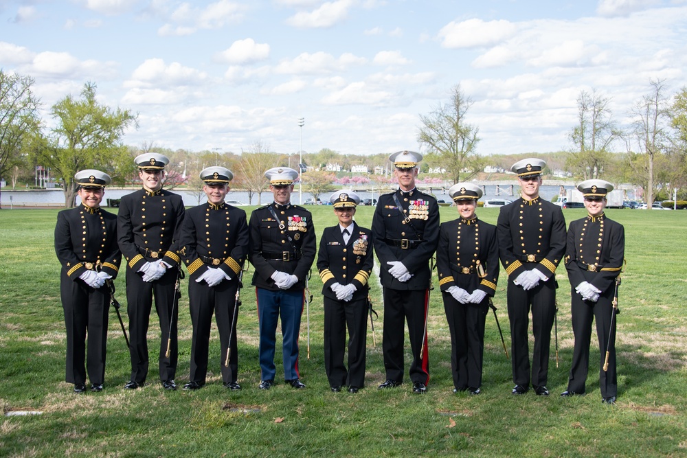 U.S. Naval Academy 1st Formal Parade for Vice Adm. Yvette Davids