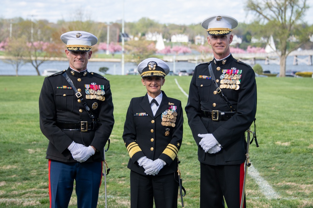 U.S. Naval Academy 1st Formal Parade for Vice Adm. Yvette Davids