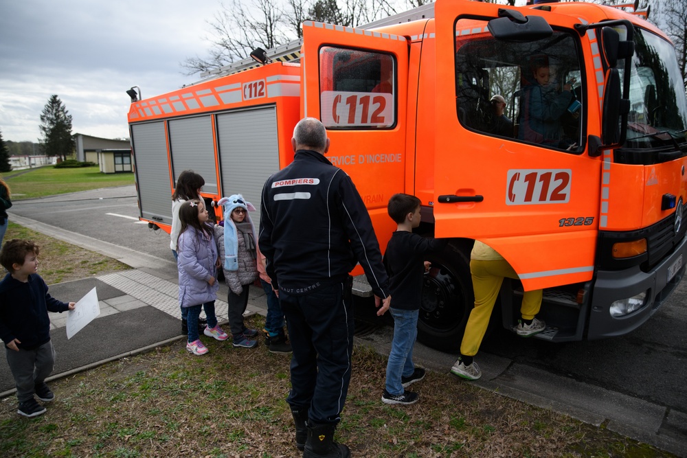 Month of the Military Child: Fire Prevention Event at SHAPE School