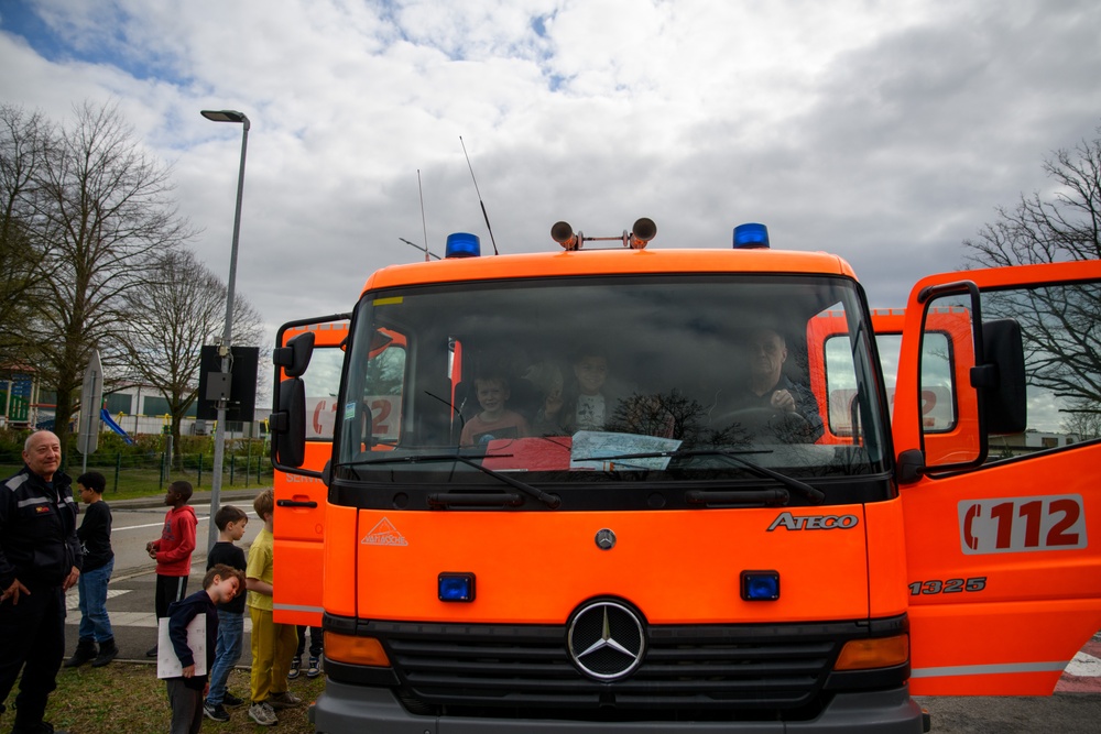 Month of the Military Child: Fire Prevention Event at SHAPE School