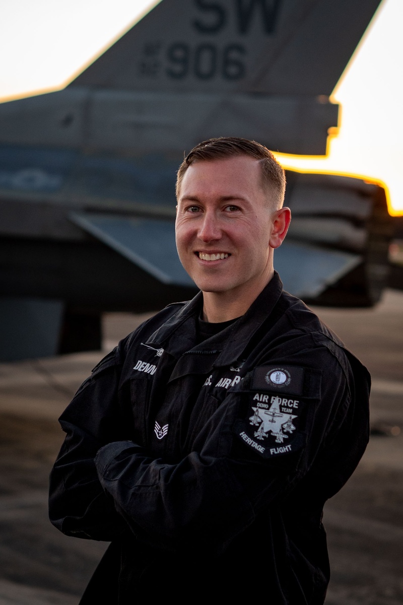 Mount Vernon native Staff Sgt. Austin Denny picked for F-16 Viper Demonstration Team