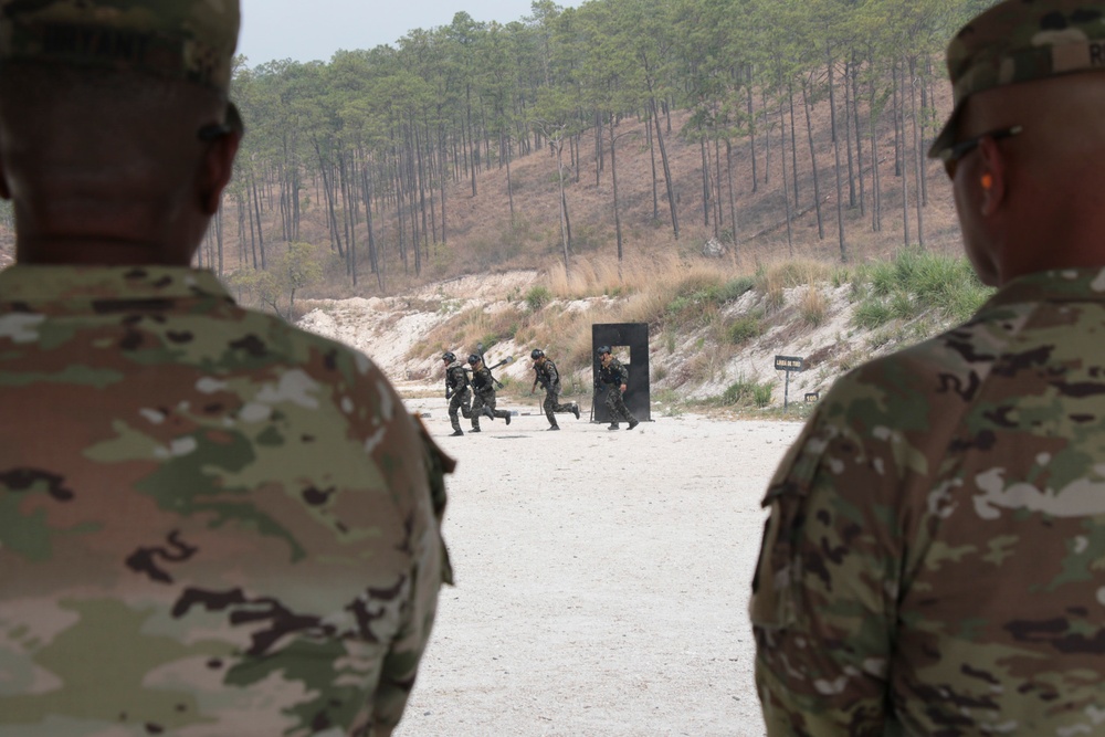 Exercise CENTAM GUARDIAN 24 phase one participants watch Honduran Special Forces demonstration