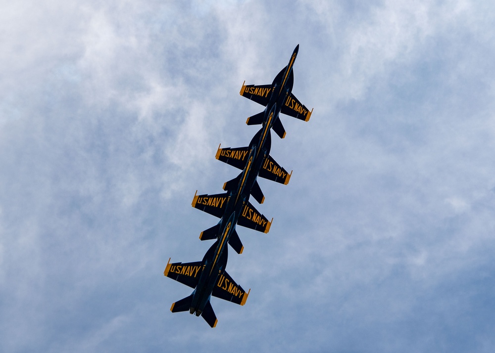 The Blue Angels’ perform at the Wings Over Cowtown Airshow