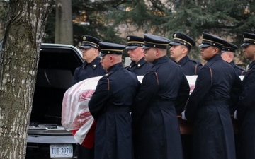 Funeral for U.S. Army Air Forces Sgt. Irving Newman