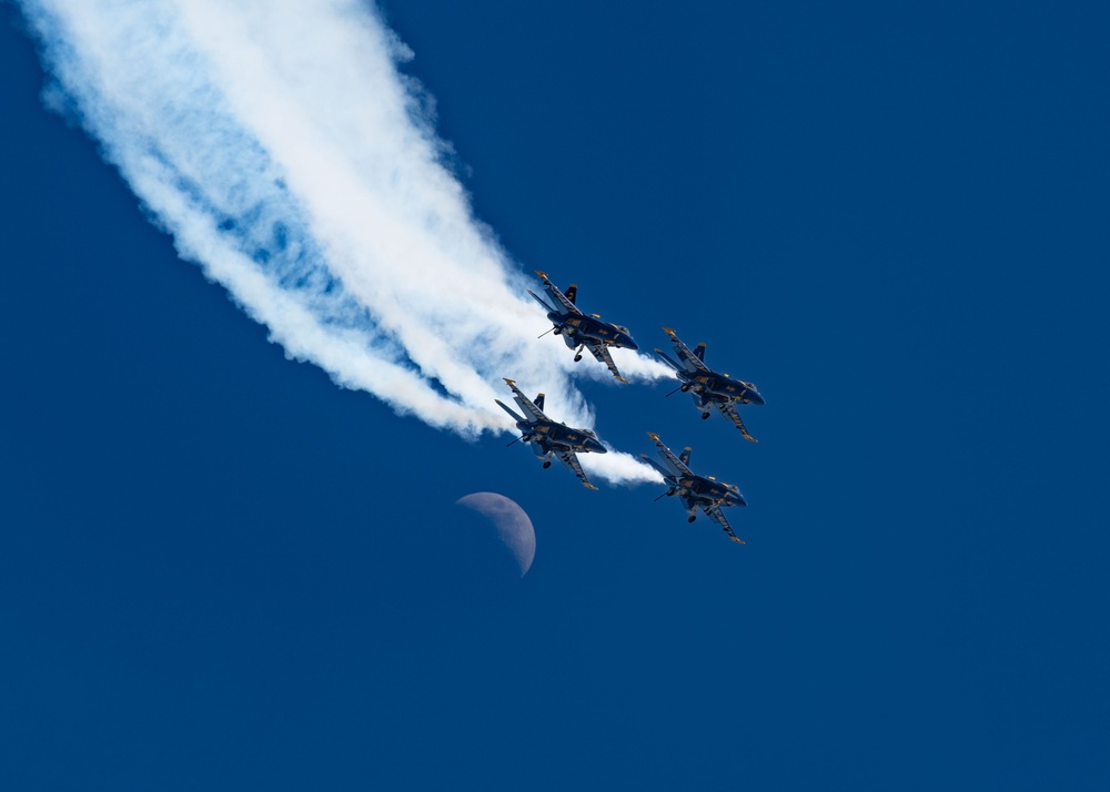 The Blue Angels’ perform at the Wings Over Solano Airshow