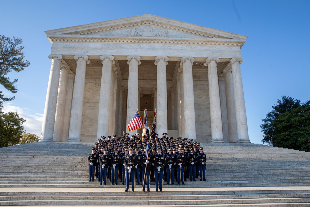 4th Battalion, 3d U.S. Infantry Regiment (The Old Guard) at the Thomas Jefferson Memorial