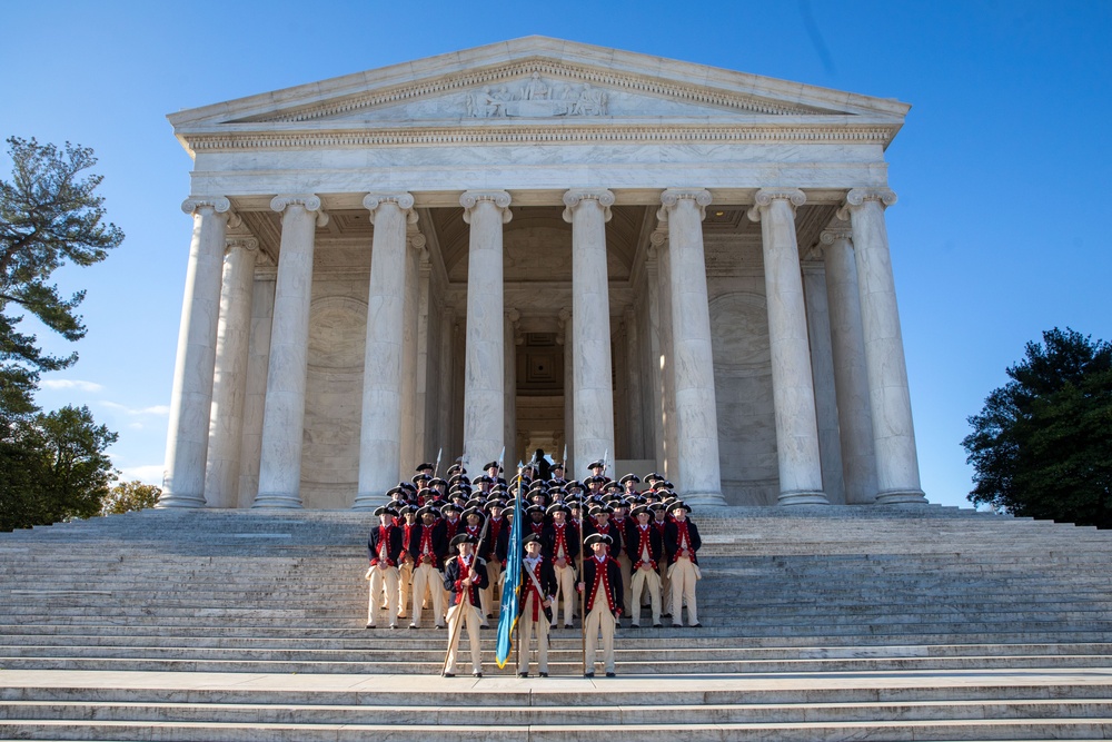 4th Battalion, 3d U.S. Infantry Regiment (The Old Guard) at the Thomas Jefferson Memorial