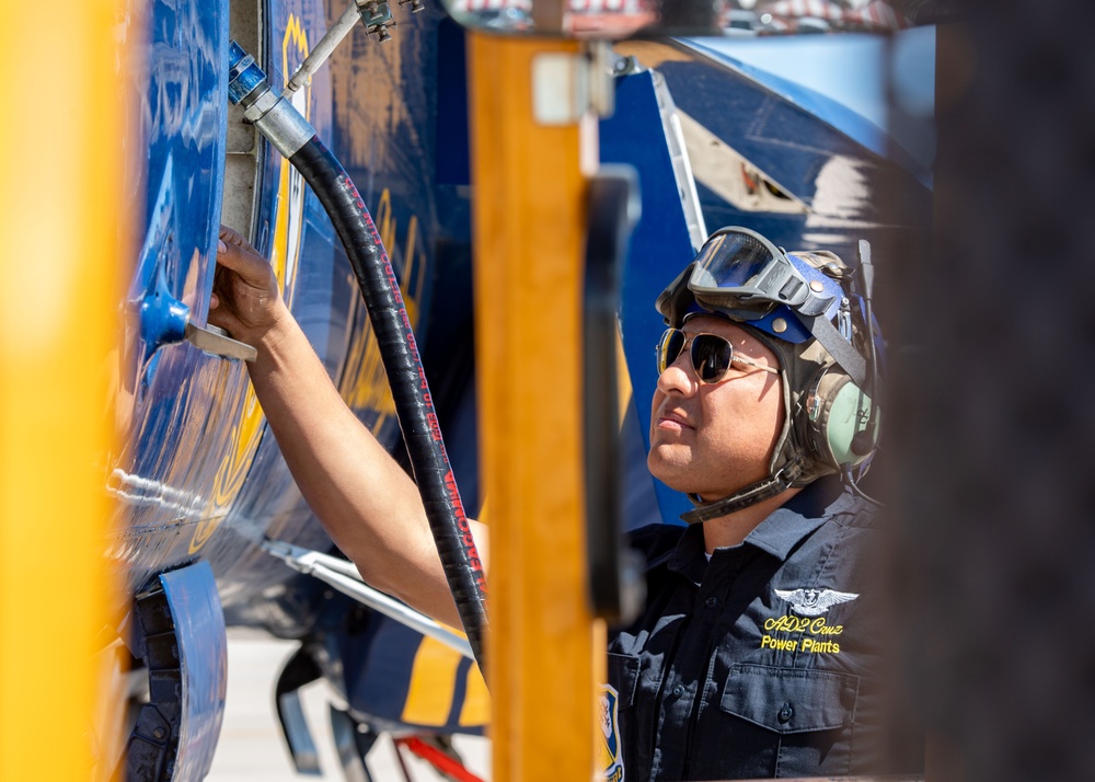 The Blue Angels perform at the El Centro Airshow