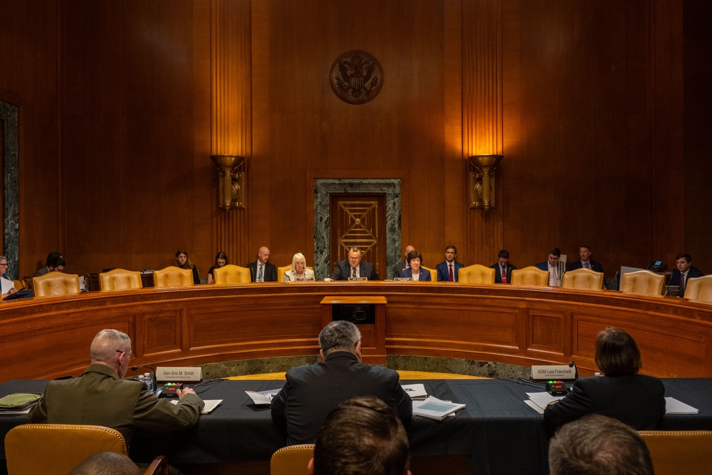 CNO Franchetti Delivers Testimony at the Senate Appropriations Committee's Subcommittee on Defense Hearing