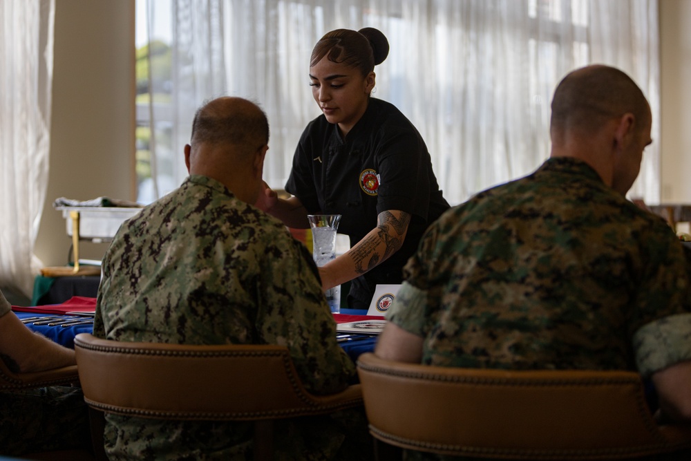   U.S. Marines compete in Chef of the Quarter at Marine Corps Air Station Iwakuni