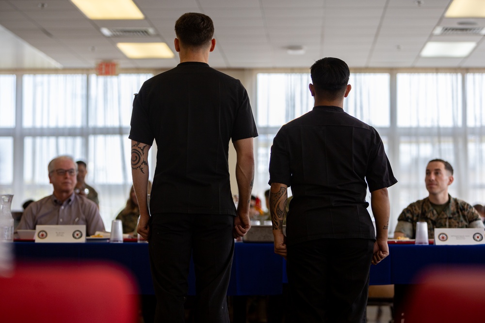 U.S. Marine Compete in Chef of the Quarter at marine Corps Air Station Iwakuni