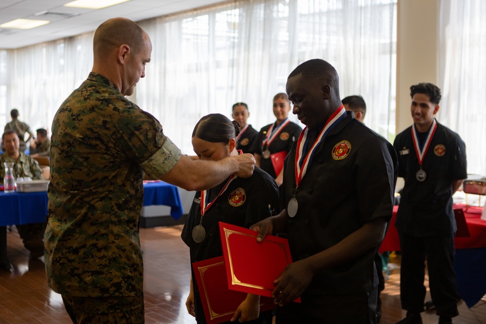 U.S. Marine Compete in Chef of the Quarter at marine Corps Air Station Iwakuni