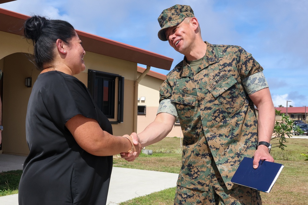 Sgt. Maj. Ruiz visits Marine Corps Base Camp Blaz