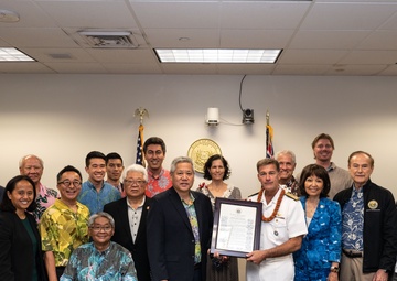 Hawaii State Legislature recognizes Adm. Aquilino for his time at USINDOPACOM