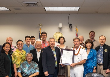 Hawaii State Legislature recognizes Adm. Aquilino for his time at USINDOPACOM
