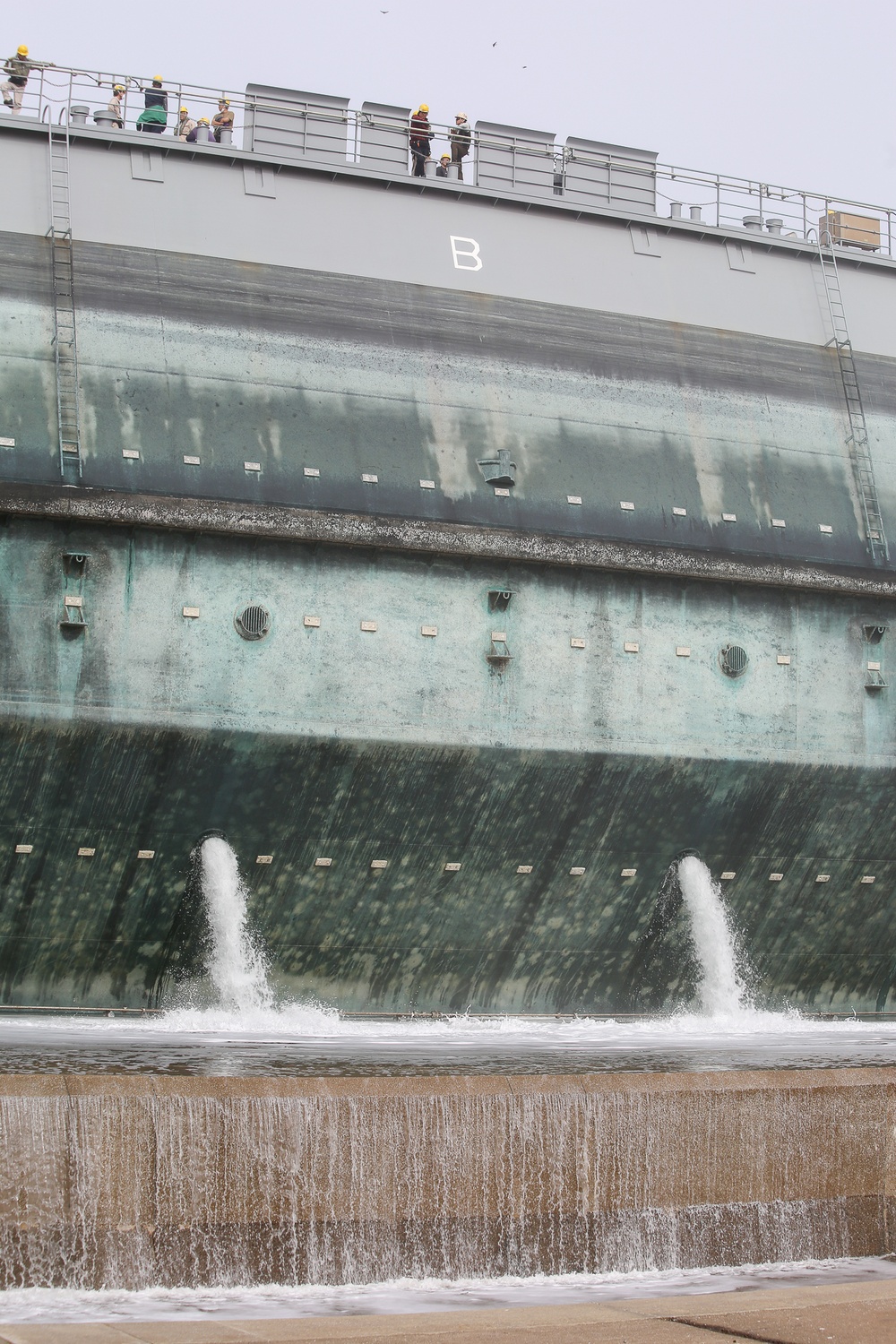 Flooding of Dry Dock #6