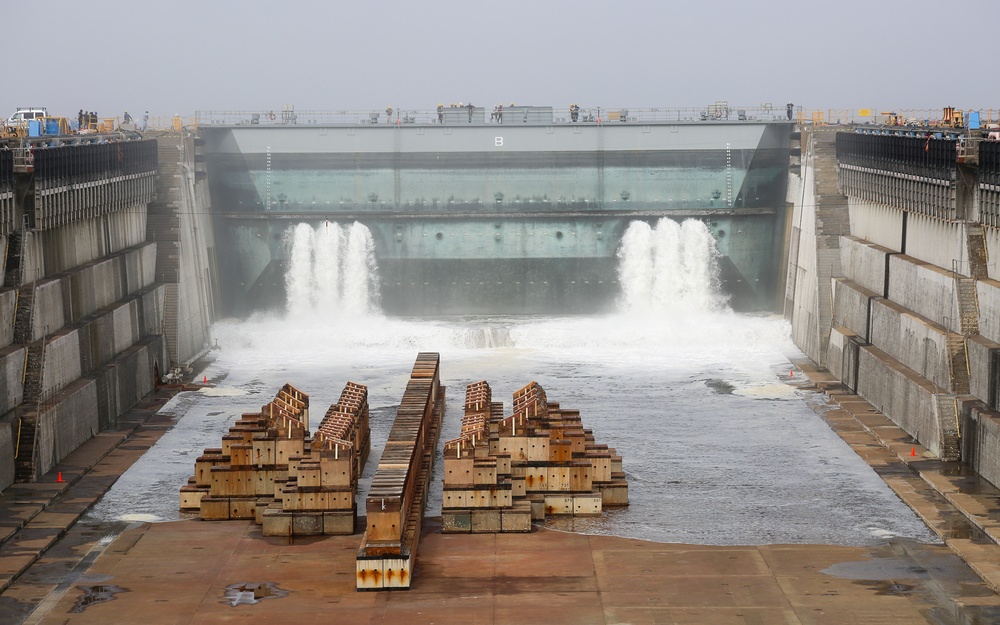 Flooding of Dry Dock #6