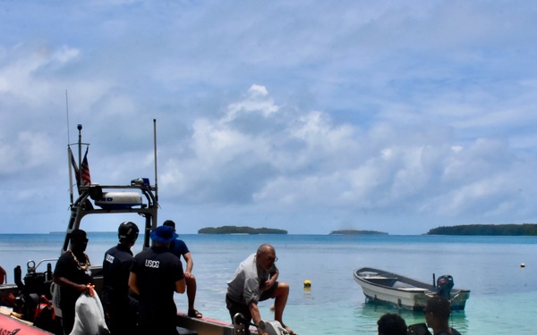 U.S. Coast Guard delivers USAID and IOM aid to Yap State communities