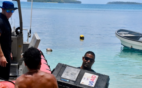 U.S. Coast Guard delivers USAID and IOM aid to Yap State communities