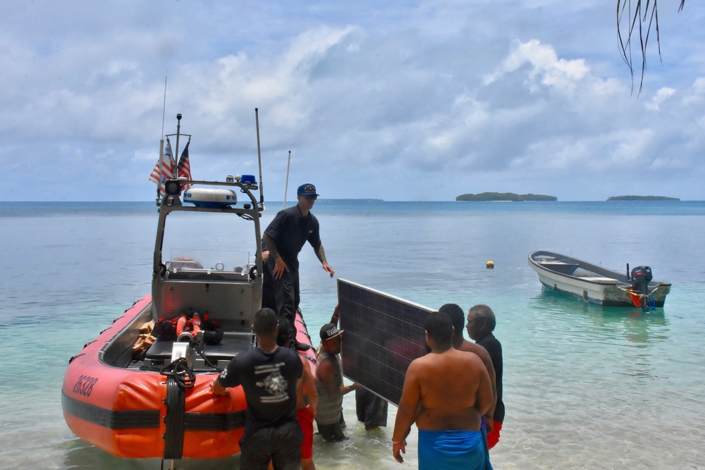 U.S. Coast Guard delivers USAID and IOM aid to Yap State communities