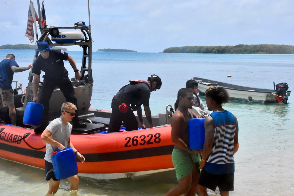 U.S. Coast Guard delivers USAID and IOM aid to Yap State communities